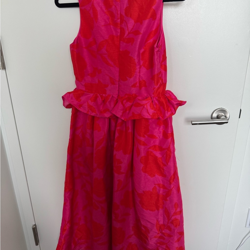 Kate Spade x Target Fuchsia Floral Peplum Dress - Picture 2 of 3